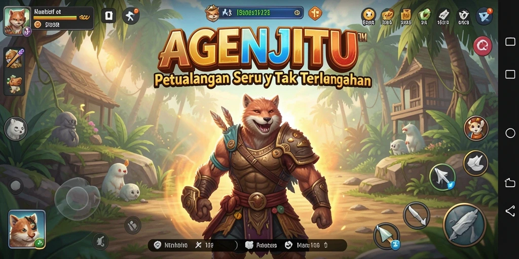 Tampak gameplay AGENJITU yang seru dan menegangkan.