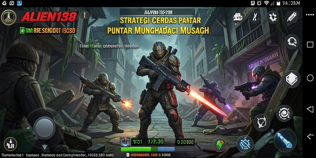 Screenshot pemainan ALIEN138 menampilkan pertempuran strategi mendebarkan.