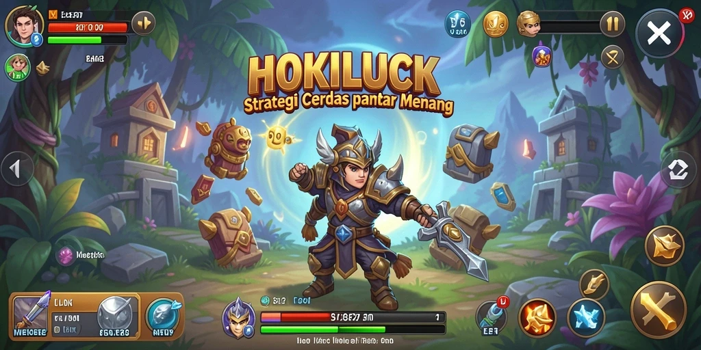 Tangkapan layar HOKILUCK menunjukkan strategi intens dan aksi seru.