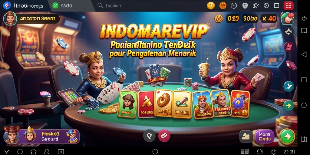 Screenshot utama INDOMAREVIP menampilkan gameplay kasino yang mengasyikkan.