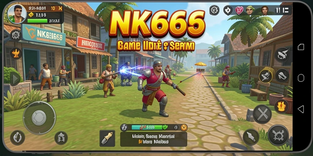 Tampilan gameplay NK666 yang menarik dan penuh warna dalam genre Idle.