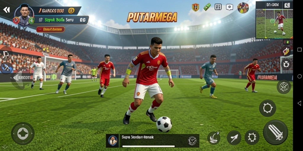 Tampilan gameplay seru di PUTARMEGA, penuh aksi dan strategi.