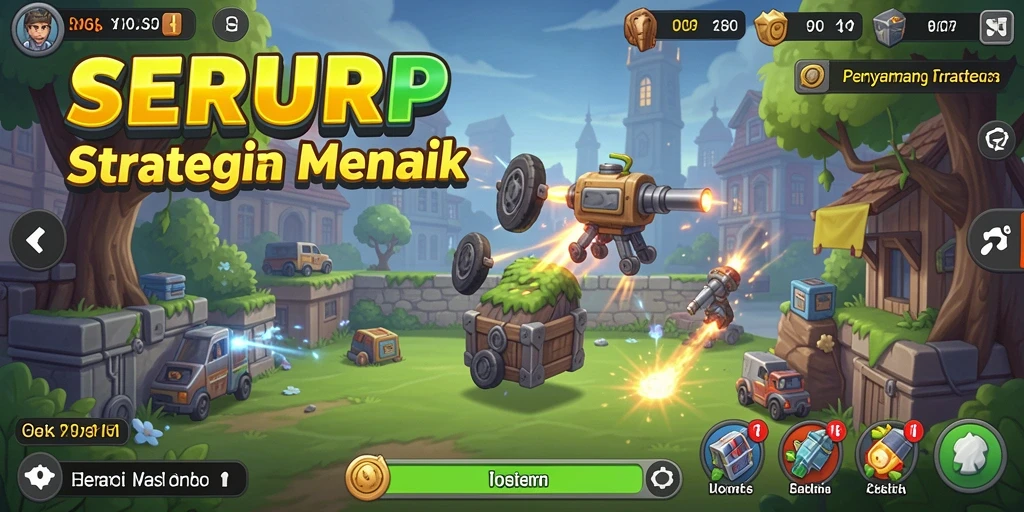 Tampilan gameplay SERURP yang menarik dan penuh warna.