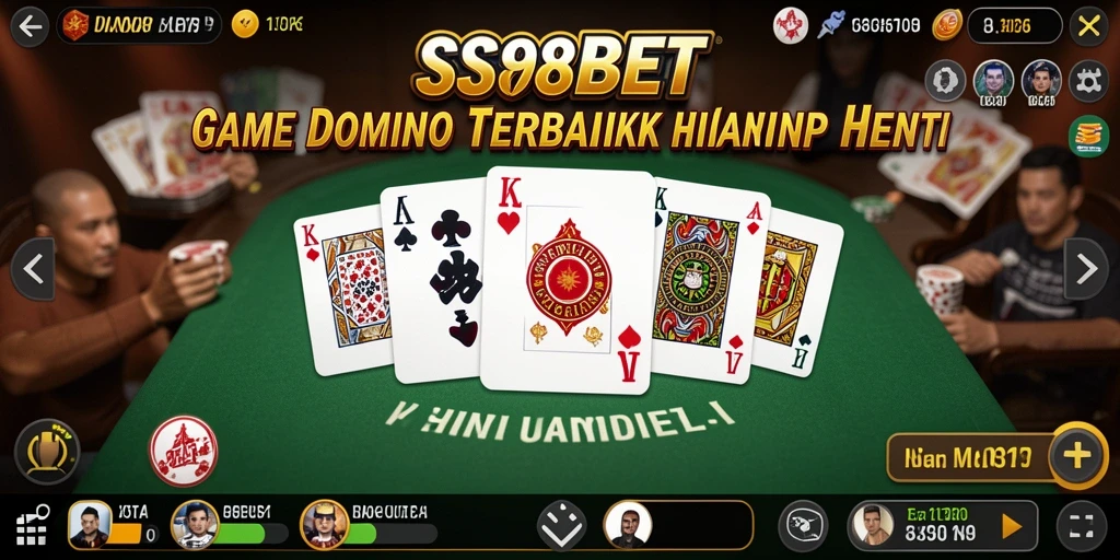 Tampilan menarik dari gameplay Domino di SS88BET.